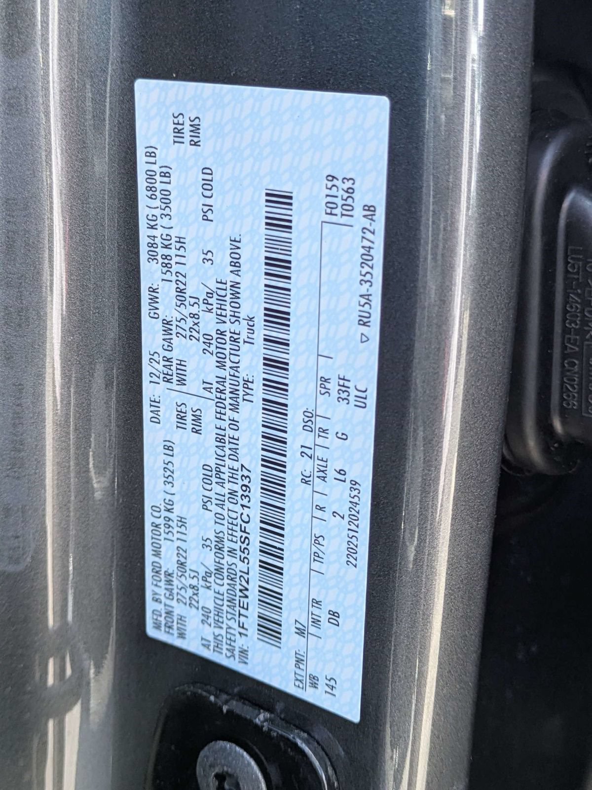 Certified 2025 Ford F150 STX w/ LOBO Package AWD/4WD image 17