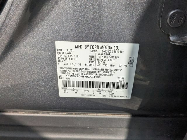 Certified 2022 Ford Explorer XLT RWD image 30