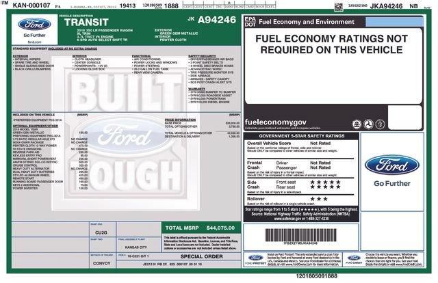 Certified 2018 Ford Transit 350 XL RWD image 12