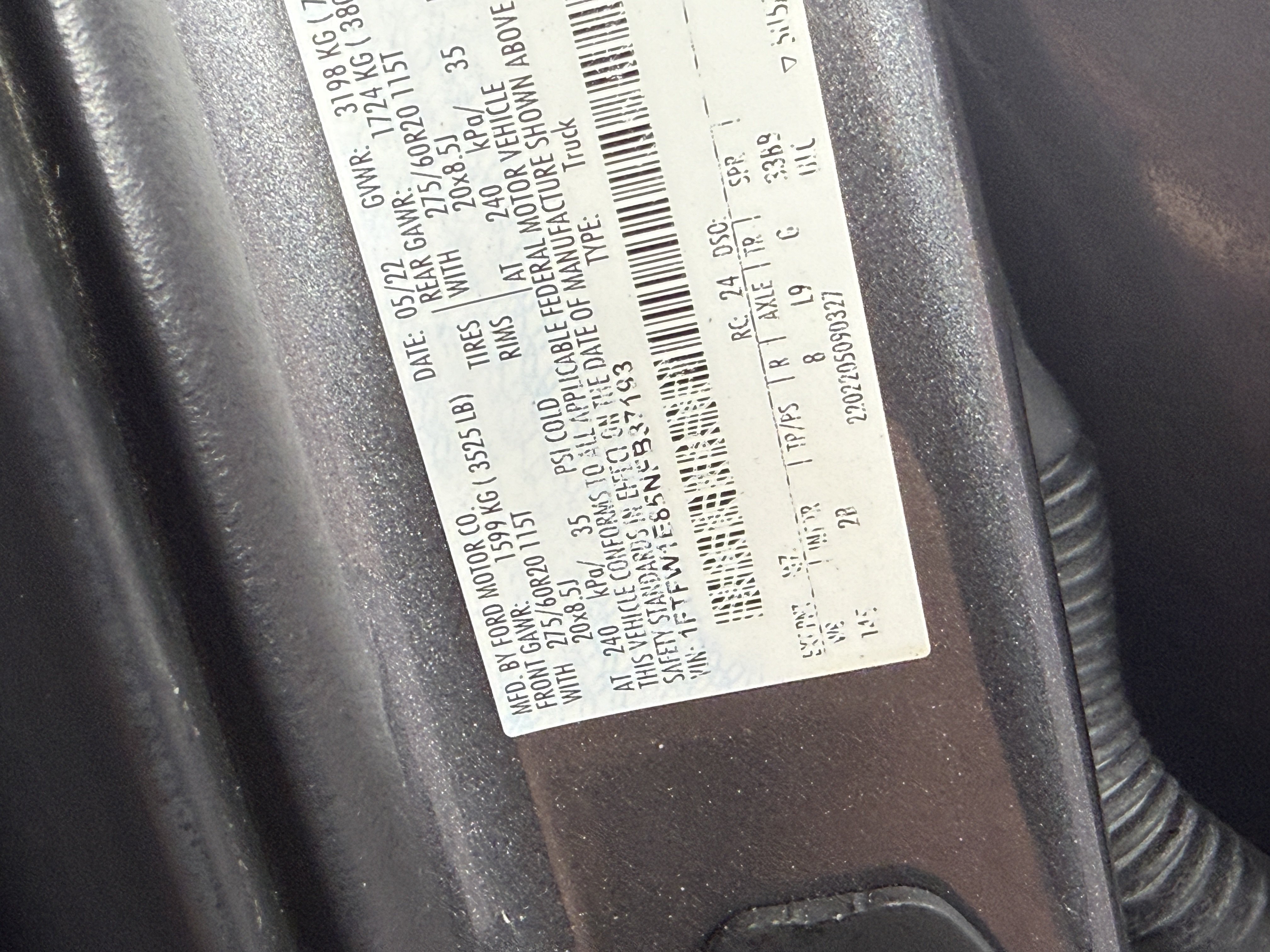 Certified 2022 Ford F150 Lariat w/ Equipment Group 502A High AWD/4WD image 34