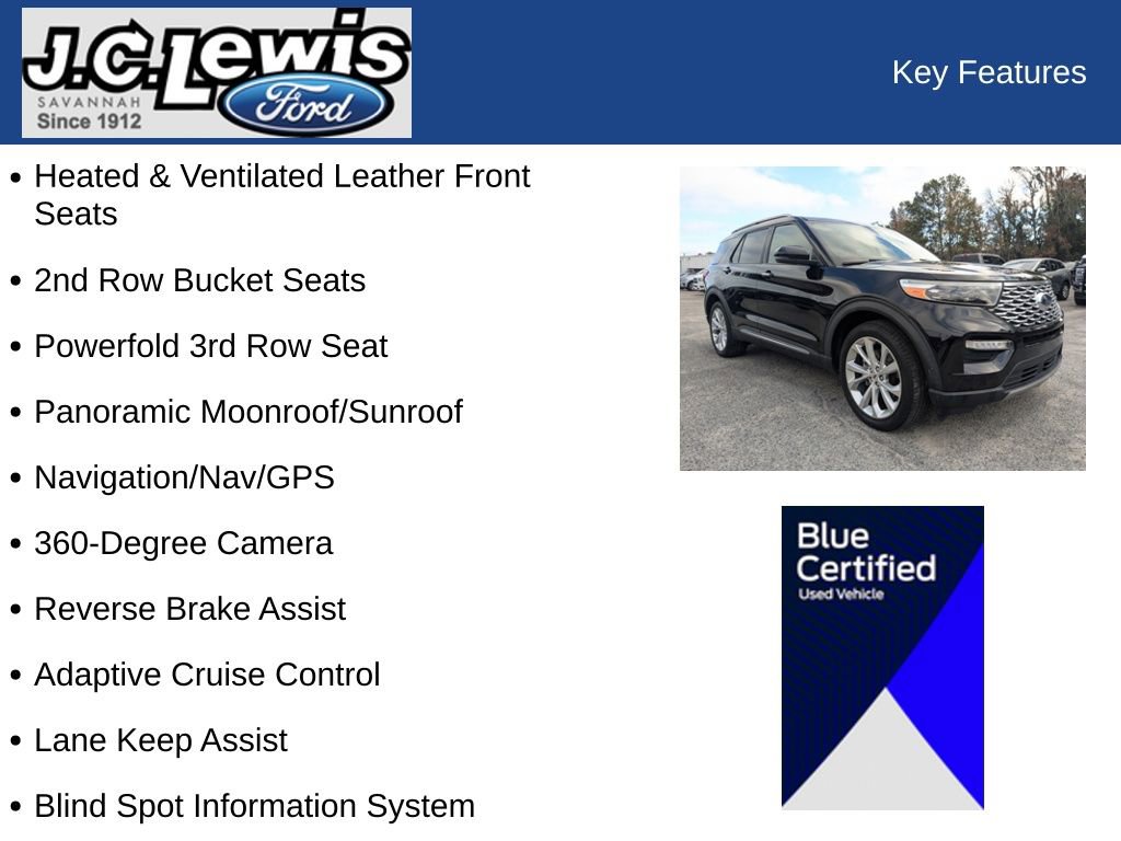 Certified 2022 Ford Explorer Platinum w/ Technology Package image 36