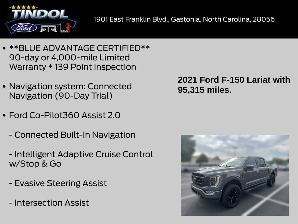 Certified 2021 Ford F150 Lariat w/ Equipment Group 502A High AWD/4WD image 16
