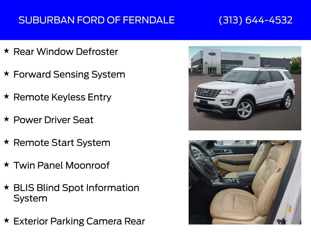 Certified 2017 Ford Explorer XLT w/ Equipment Group 202A image 21