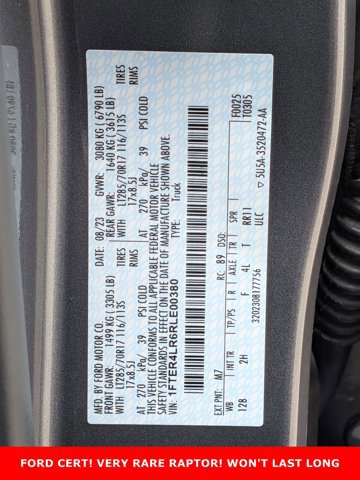 Certified 2024 Ford Ranger Raptor AWD/4WD image 29