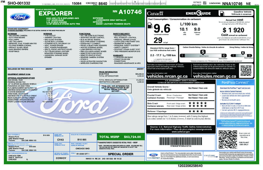 Certified 2022 Ford Explorer Limited AWD/4WD image 5