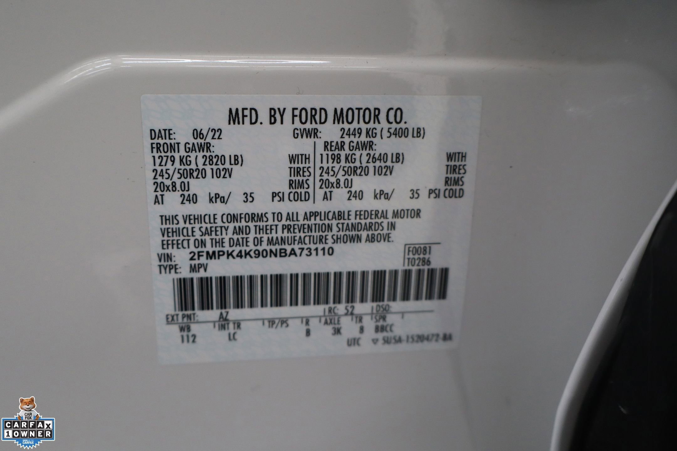 Certified 2022 Ford Edge Titanium AWD/4WD image 38