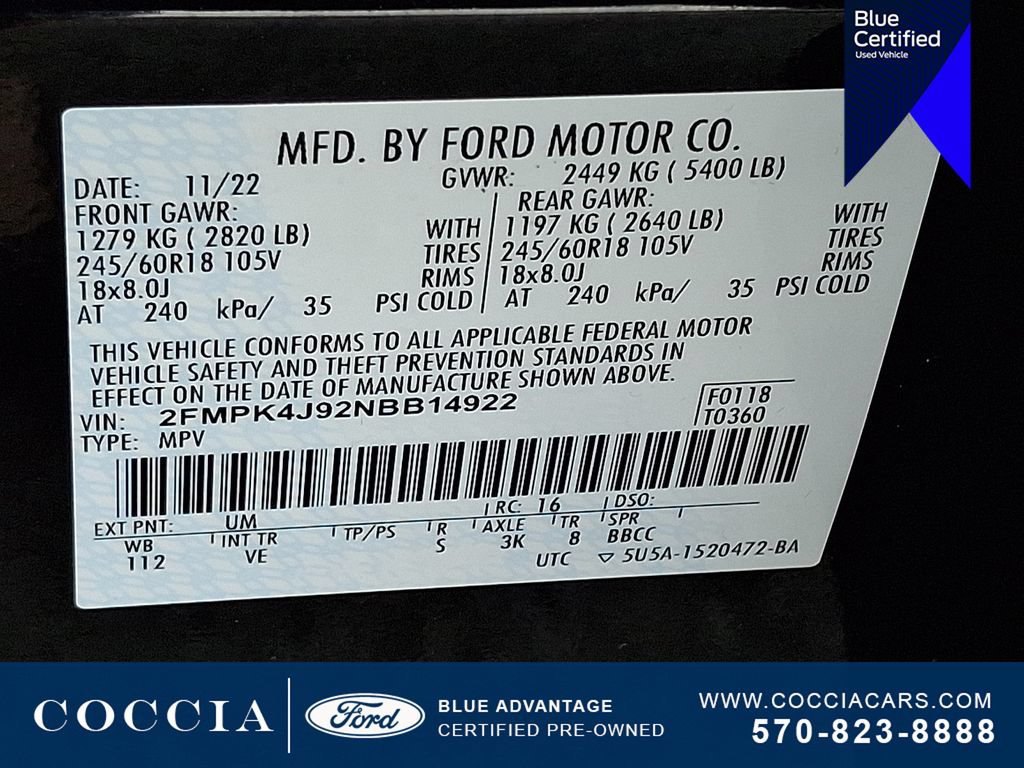 Certified 2022 Ford Edge SEL w/ Convenience Package AWD/4WD image 26