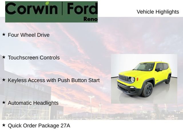 Used 2017 Jeep Renegade Sport w/ Power & Air Group AWD/4WD image 8
