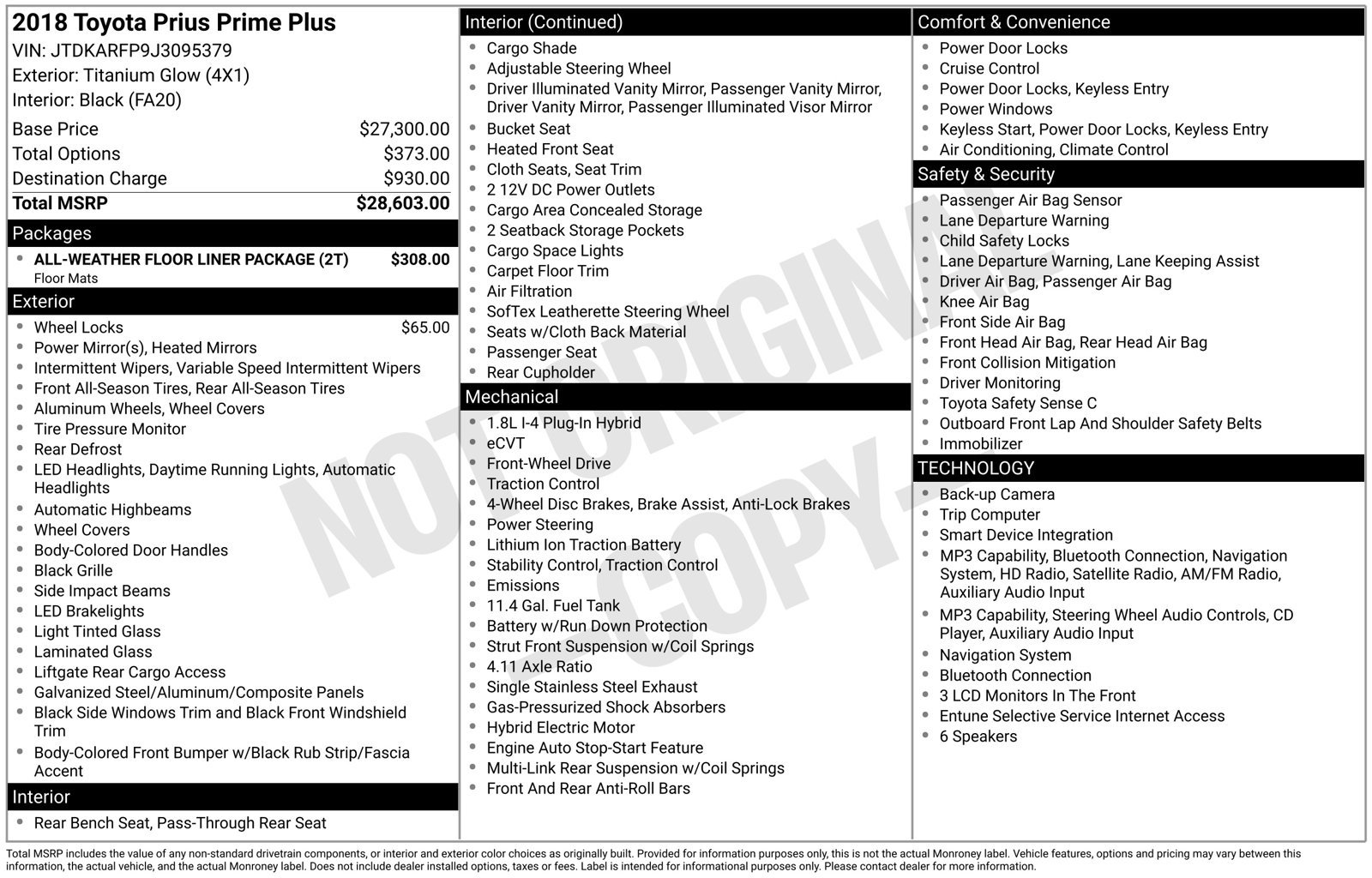 Used 2018 Toyota Prius Prime Plus FWD image 33