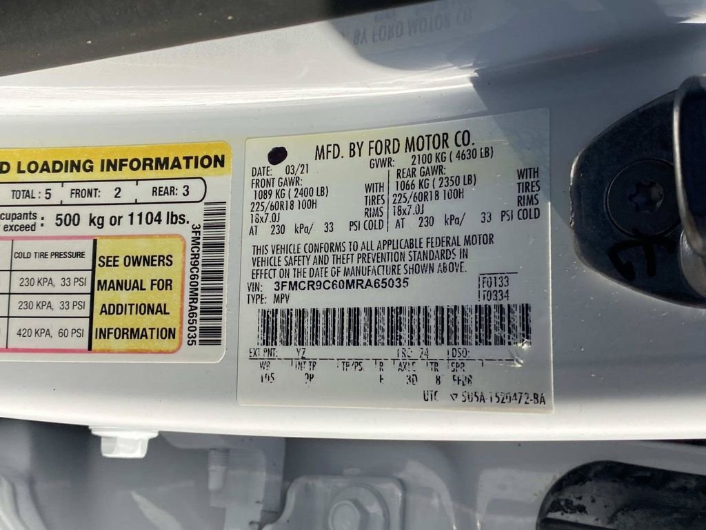 Certified 2021 Ford Bronco Sport Outer Banks AWD/4WD image 19