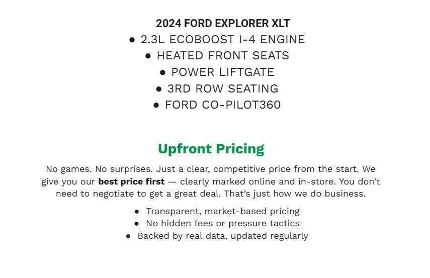 Certified 2024 Ford Explorer XLT AWD/4WD image 2