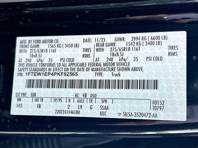 Certified 2023 Ford F150 XLT w/ Equipment Group 302A High image 32