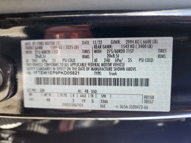 Certified 2023 Ford F150 Lariat w/ Equipment Group 502A High image 30