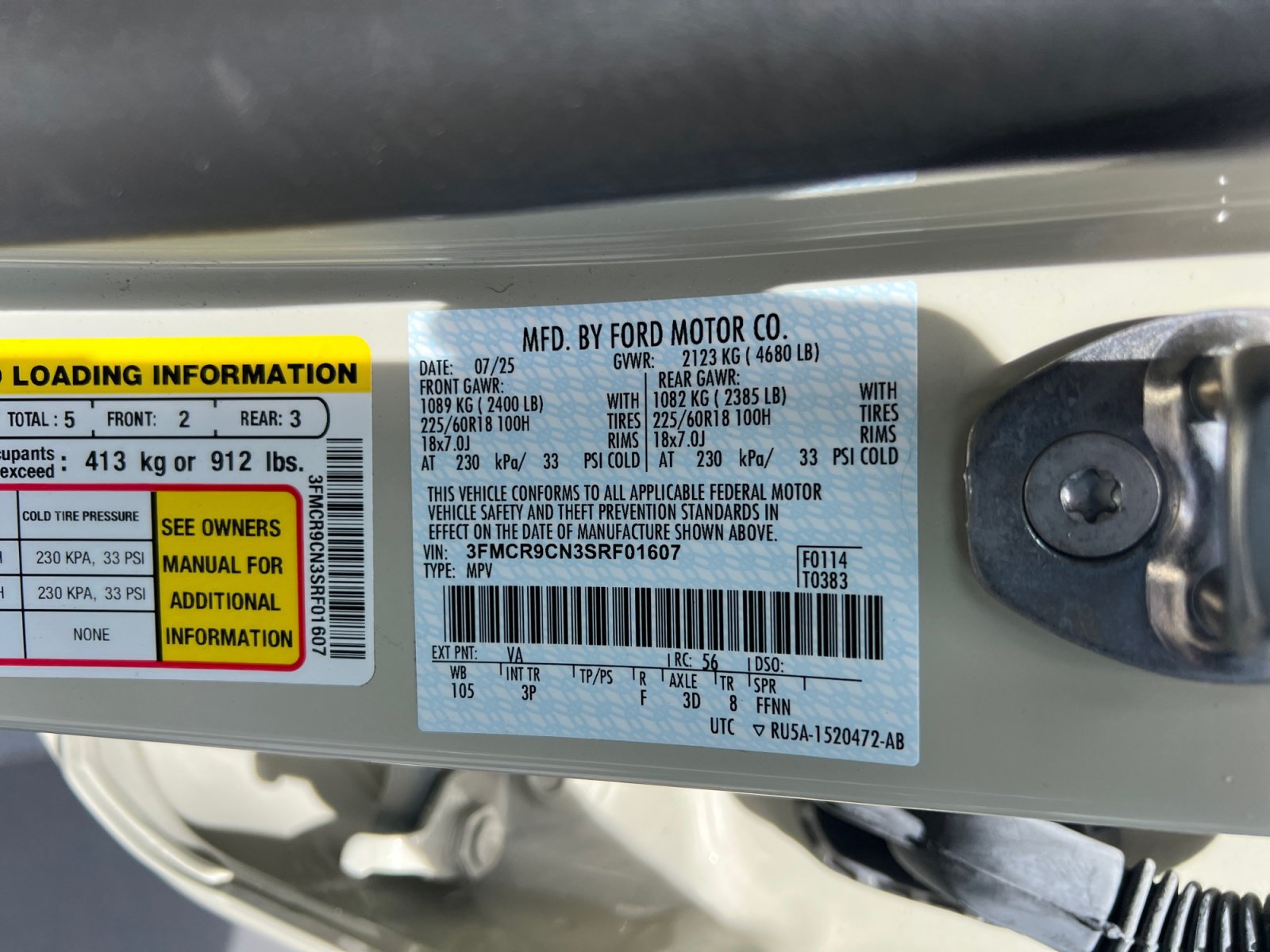 Certified 2025 Ford Bronco Sport Outer Banks w/ Outer Banks Tech Package+ AWD/4WD image 34