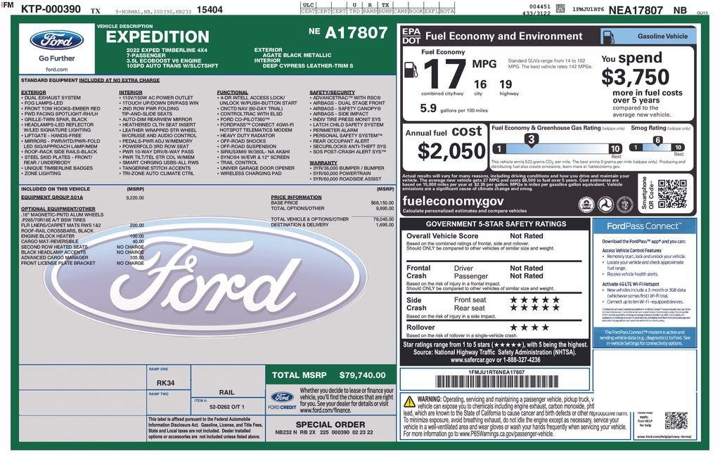Certified 2022 Ford Expedition Timberline AWD/4WD image 6