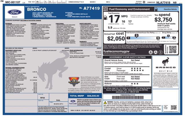 Certified 2022 Ford Bronco Badlands w/ Sasquatch Package image 36