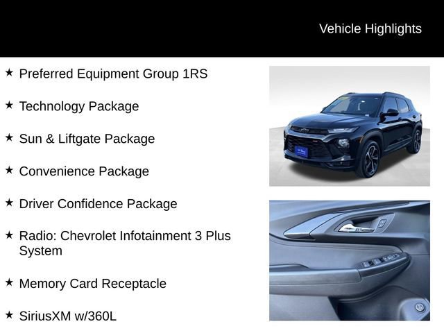 Used 2023 Chevrolet TrailBlazer RS w/ Sun and Liftgate Package image 10
