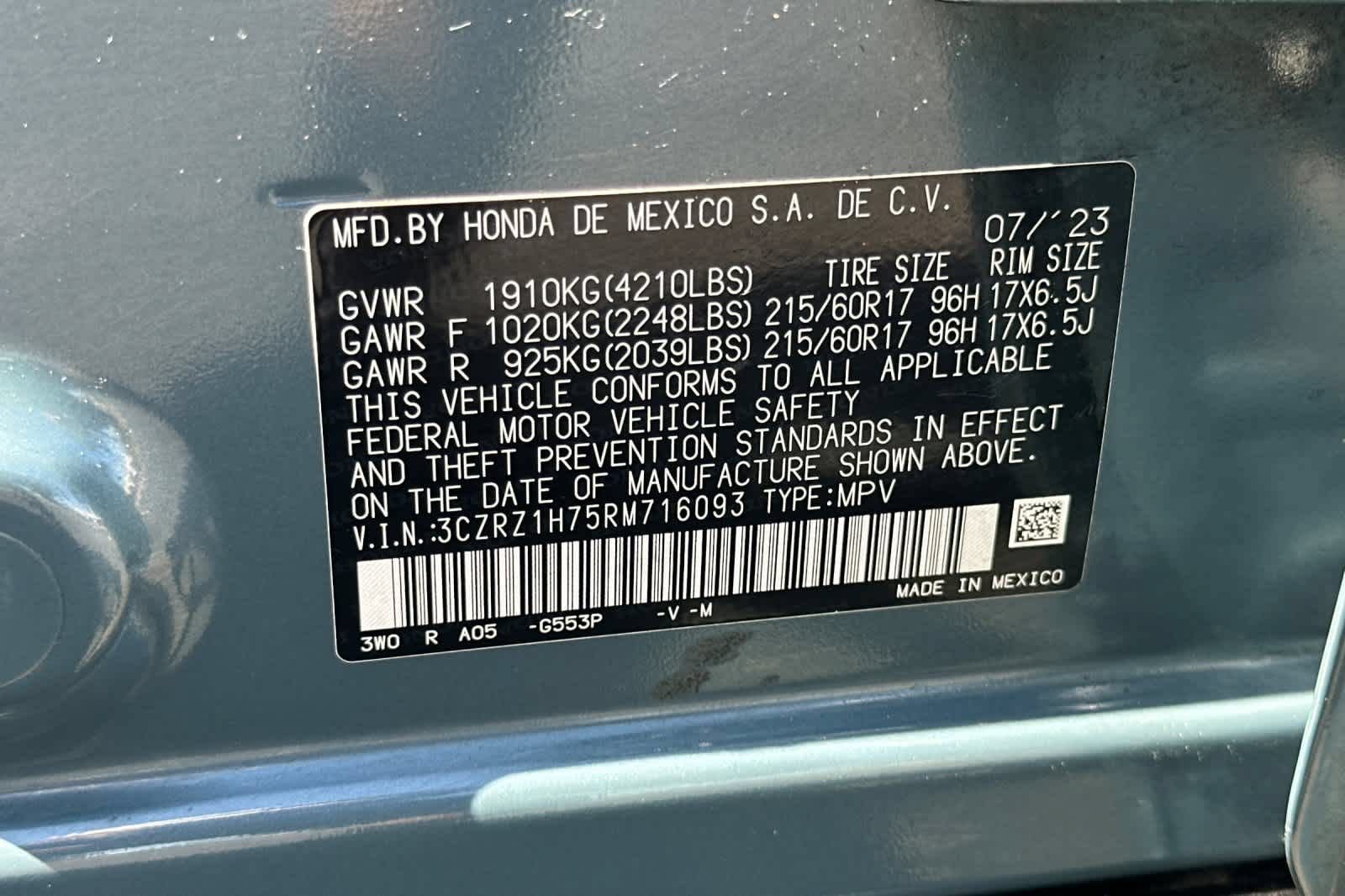 Used 2024 Honda HR-V EX-L image 30