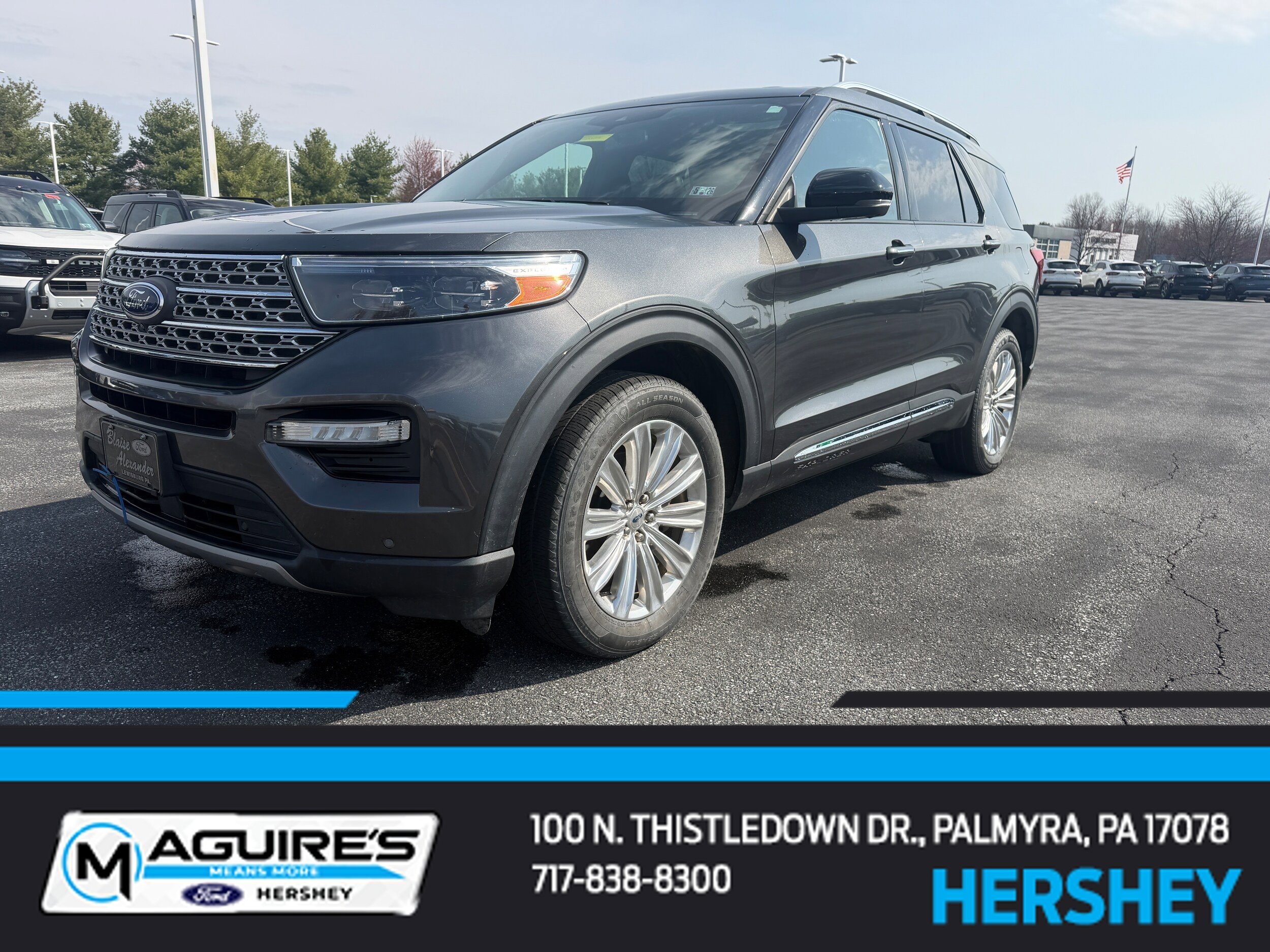 Certified 2020 Ford Explorer Limited w/ Class III Trailer Tow Package