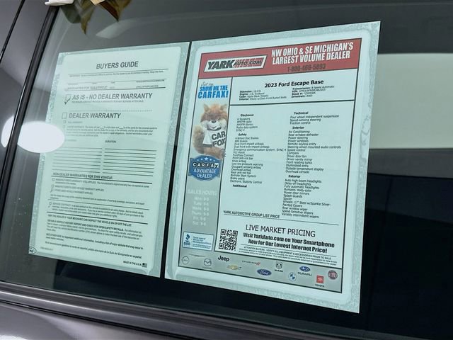 Certified 2023 Ford Escape Base image 14