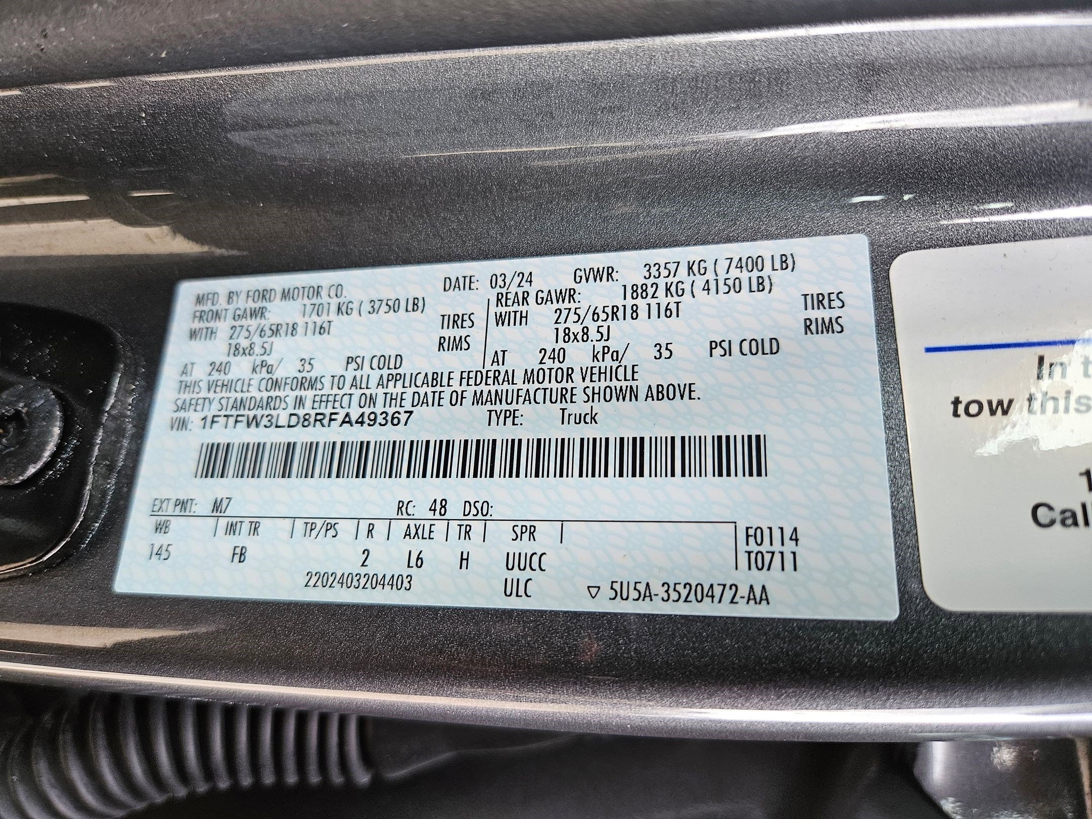 Certified 2024 Ford F150 XLT w/ Equipment Group 302A MID AWD/4WD image 36