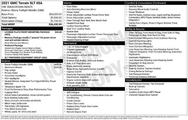 Used 2021 GMC Terrain SLT image 6