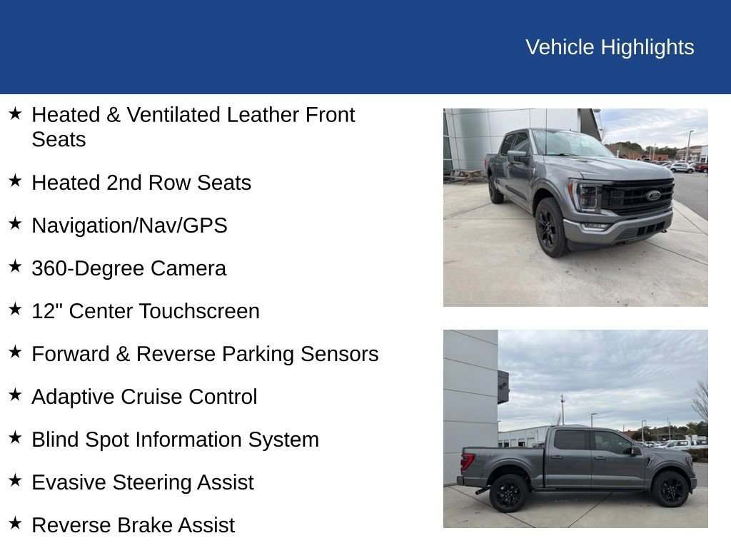 Certified 2022 Ford F150 Platinum w/ Equipment Group 701A High image 28