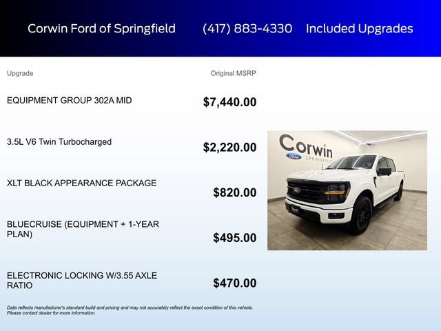 Certified 2025 Ford F150 XLT w/ Equipment Group 302A MID AWD/4WD image 6