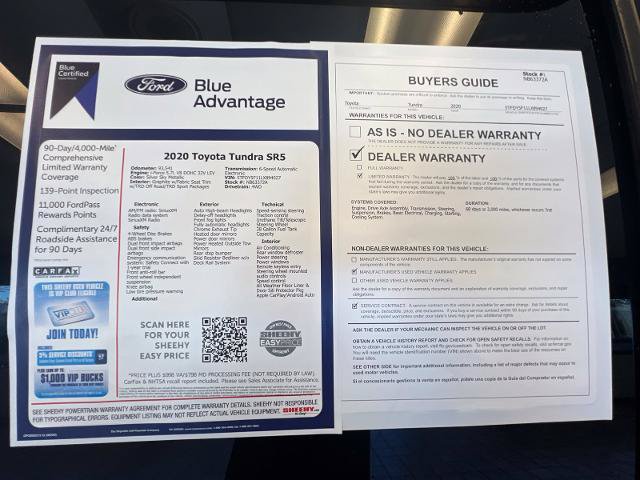 Used 2020 Toyota Tundra SR5 w/ SR5 Upgrade Package AWD/4WD image 28