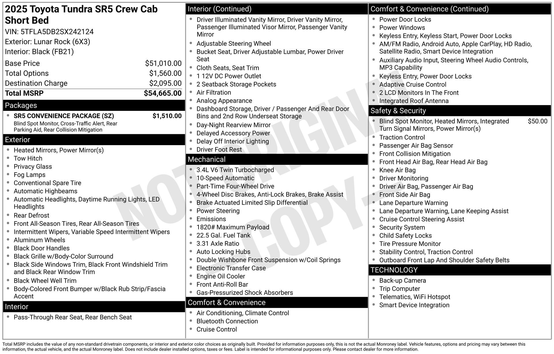 Used 2025 Toyota Tundra SR5 w/ SR5 Convenience Package image 12