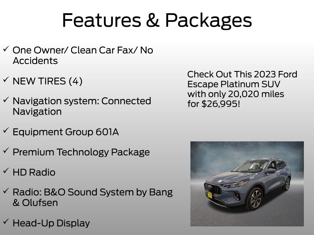 Certified 2023 Ford Escape Platinum w/ Premium Technology Package image 4