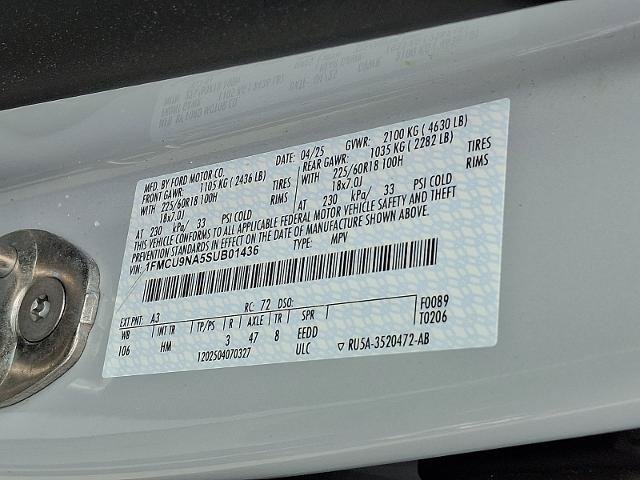 Certified 2025 Ford Escape ST-Line Select AWD/4WD image 26