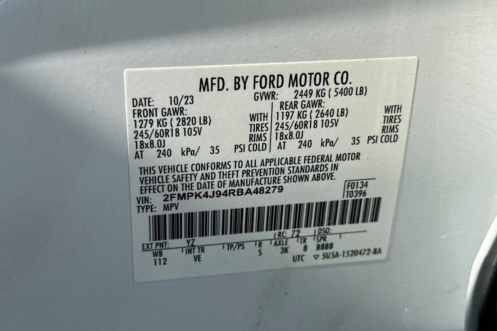 Certified 2024 Ford Edge SEL AWD/4WD image 29