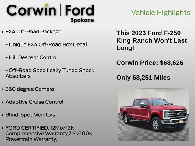 Certified 2023 Ford F250 King Ranch w/ Chrome Package image 12