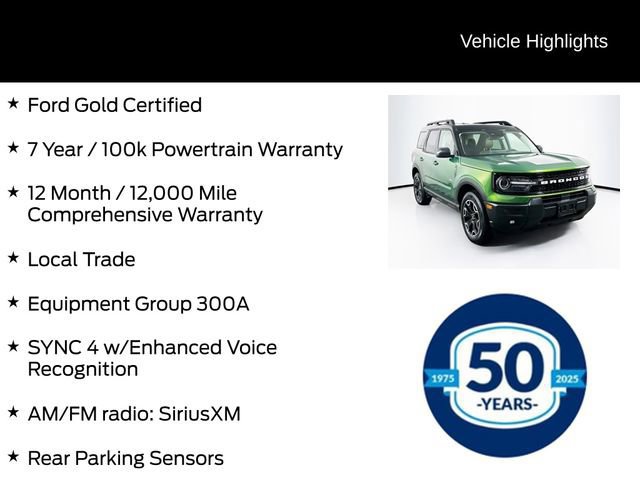 Certified 2025 Ford Bronco Sport Outer Banks image 10