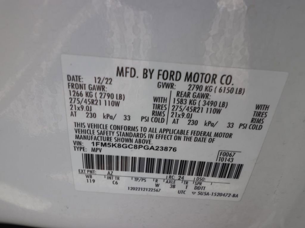 Certified 2023 Ford Explorer ST w/ Equipment Group 401A AWD/4WD image 28