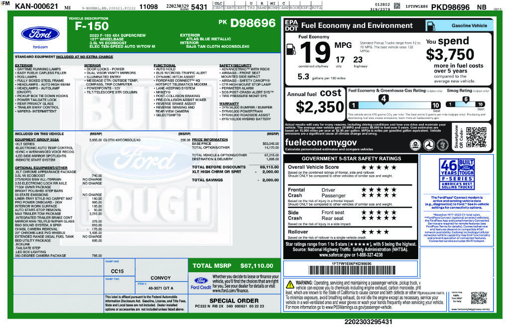 Certified 2023 Ford F150 4x4 SuperCrew image 32