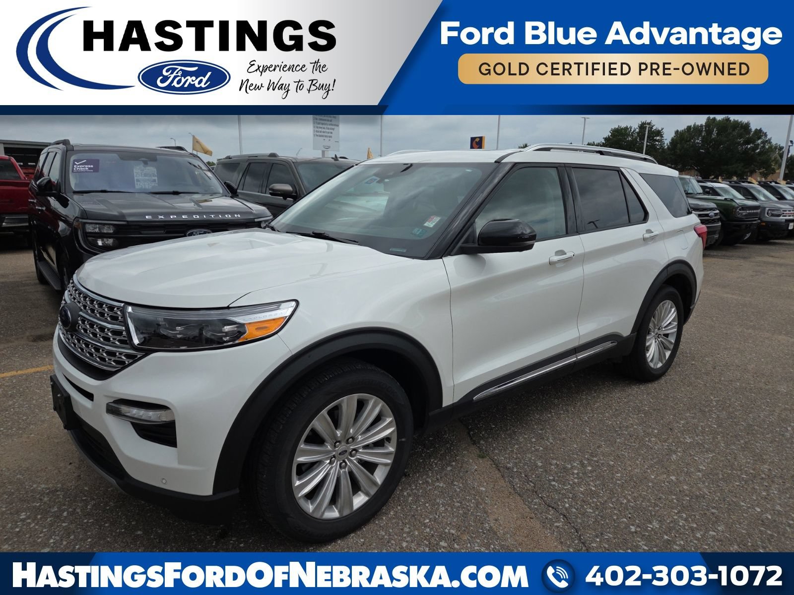 Certified 2022 Ford Explorer Limited w/ Equipment Group 301A AWD/4WD image 1