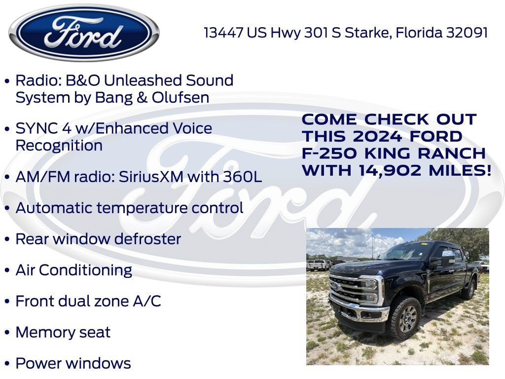 Certified 2024 Ford F250 King Ranch w/ Chrome Package AWD/4WD image 32