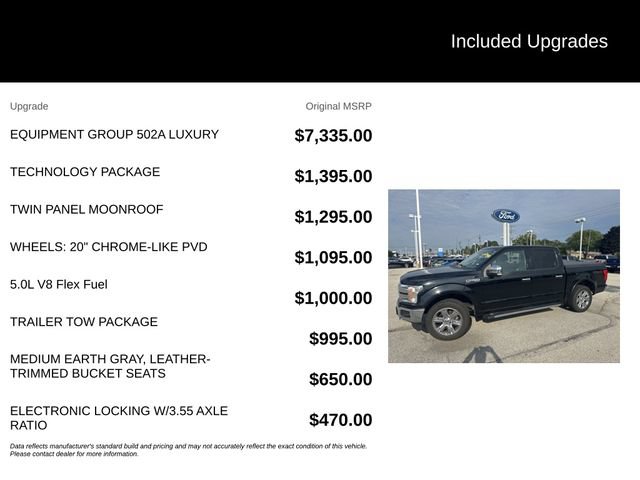 Certified 2018 Ford F150 Lariat w/ Equipment Group 502A Luxury AWD/4WD image 6