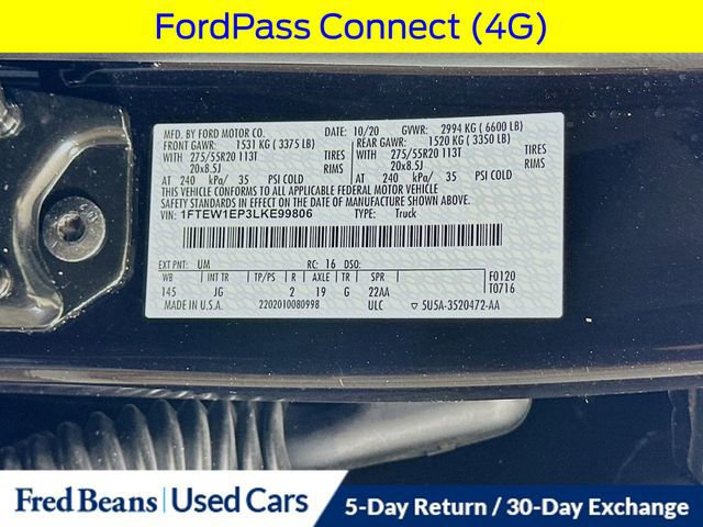 Certified 2020 Ford F150 XL w/ Equipment Group 101A Mid image 35