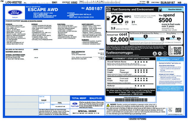 Certified 2025 Ford Escape ST-Line Select AWD/4WD image 9