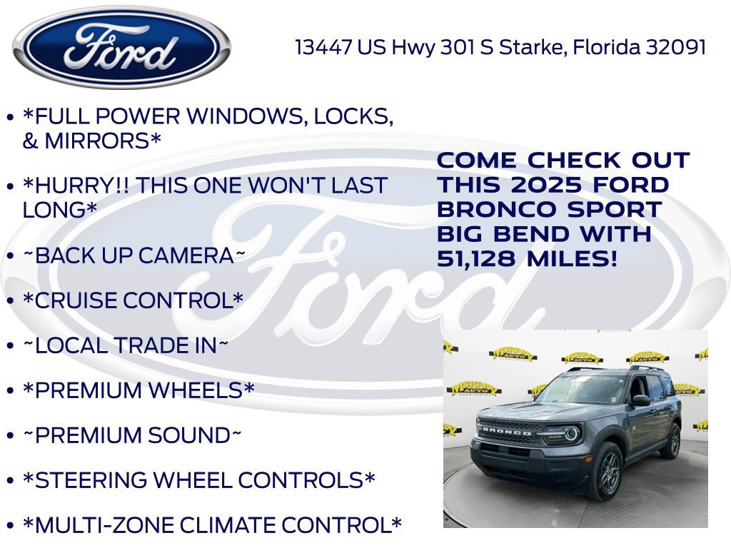 Certified 2025 Ford Bronco Sport Big Bend AWD/4WD image 12