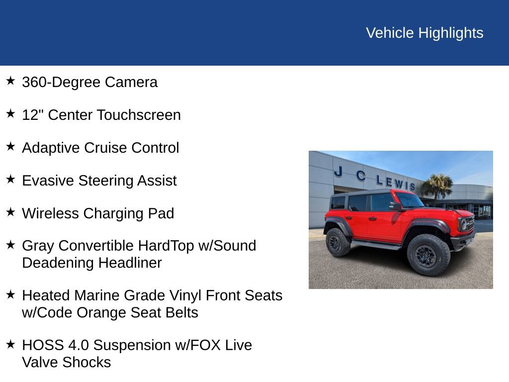 Certified 2023 Ford Bronco Raptor AWD/4WD image 31