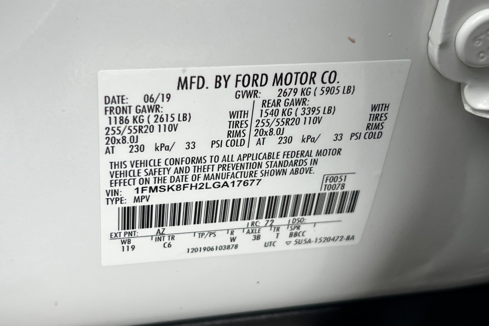 Certified 2020 Ford Explorer Limited w/ Class III Trailer Tow Package image 30