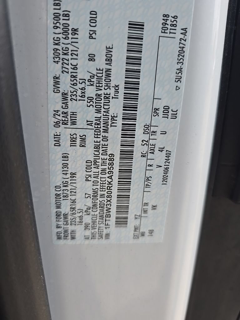 Certified 2024 Ford Transit 350 148 High Roof Extended w/ Load Area Protection Package RWD image 32