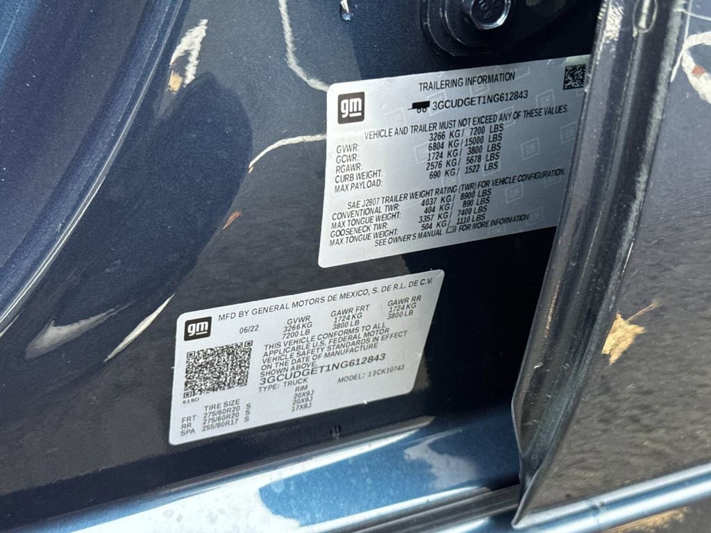 Used 2022 Chevrolet Silverado 1500 LTZ w/ Technology Package image 26