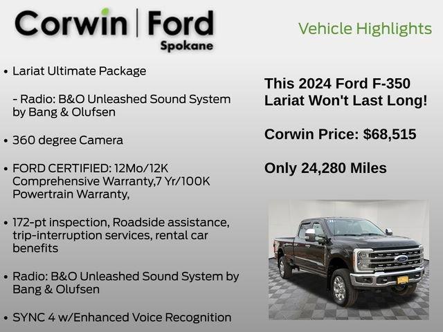Certified 2024 Ford F350 Lariat w/ Lariat Ultimate Package image 21