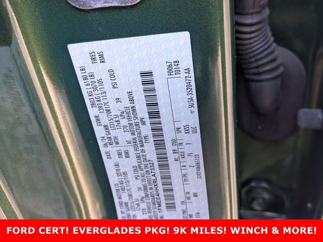 Certified 2024 Ford Bronco Everglades AWD/4WD image 29