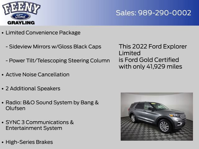 Certified 2022 Ford Explorer Limited AWD/4WD image 19